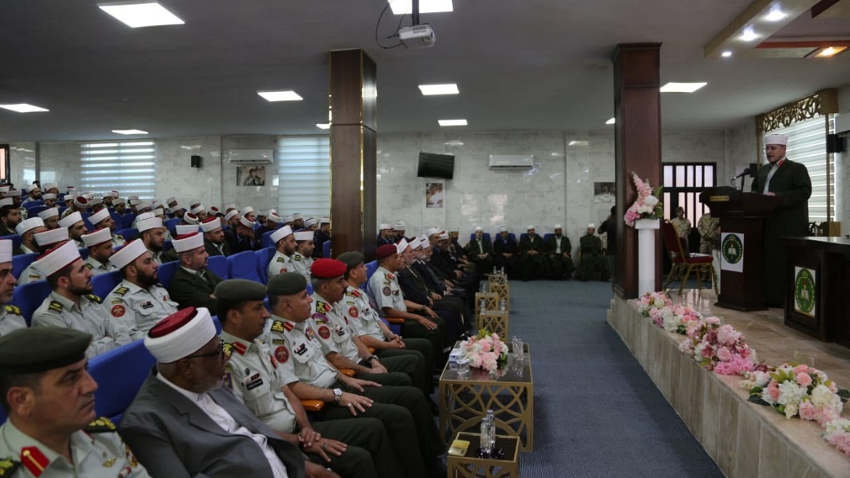 صورة حول : الإفتاء العسكري يطلق موسمه العلمي الـ51 في كلية الأمير الحسن للعلوم الإسلامية الإفتاء العسكري يطلق موسمه العلمي الـ51 في كلية الأمير الحسن للعلوم الإسلامية