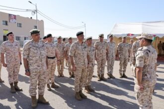 الحراسيس يزور إحدى وحدات المنطقة العسكرية الجنوبية