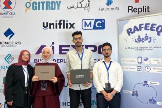 مشروع رفيق من البلقاء التطبيقية يحصد جائزتين بمعرض الذكاء الاصطناعي