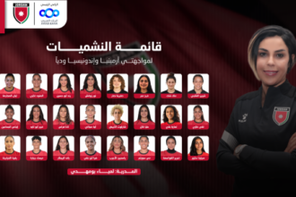 24 لاعبة في قائمة النشميات لمواجهتي أرمينيا وإندونيسيا وديًا