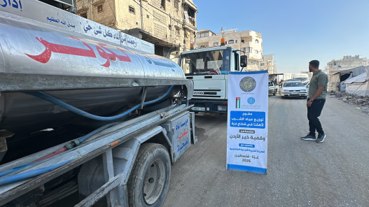 الأردن يواصل إيصال مياه الشرب للأسر في قطاع غزة