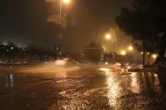الطفيلة: هطولات مطرية رعدية غزيرة